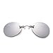 Produktbild COOLEYE Mode Clip On Nose Sonnenbrille Männer Vintage Mini Runde Sonnenbrille Matrix Morpheus Randlose Sonnenbrille Uv400 Silber
