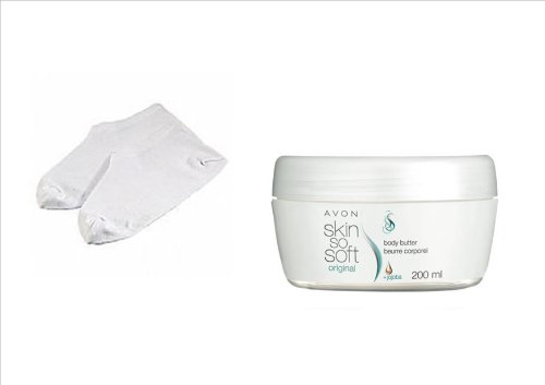 Cotton Socks and Skin So Soft Butter