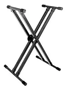 DOLPHIN Heavy-Duty, Double-X, Adjustable Piano Keyboard Stand with Lock (DP13-3kg Dual Braced)