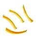Produktbild 30 pieces 3x30mm Gold Plated Metal Curved Tube Beads - A6591 / 30 pcs