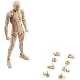 INSO Body-kun Aksiyon Fig&uuml;r&uuml; Seti, Sanat&ccedil;ılar i&ccedil;in Aksiyon Fig&uuml;r&uuml; Modelleri, 13,9 cm (Kahverengi)