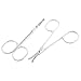 Eyebrow Scissor - SODIAL(R) Round Tip Eyebrow Nose Hair Trimming Trimmer Scissors 2 Pcs