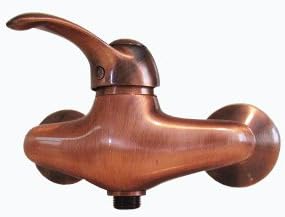 Shower Mixer Tap Fitting Single-Lever Mixer Tap Brushed Copper in Classic Design