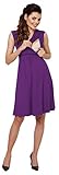 Zeta Ville – Damen Still Kleid Diskretes Stillen Skaterkleid Schwangere – 808c - 4