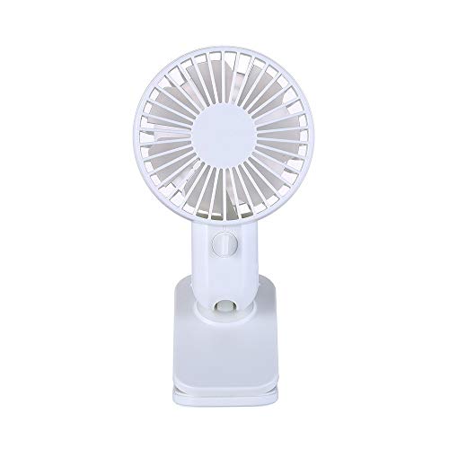 Preisvergleich Produktbild OPAKY Drehbarer Bandclip USB-Lüfter Persönliche Kühlung Wiederaufladbarer tragbarer LüfterPerfekter persönlicher Fan, Desktop-Fan