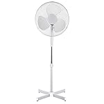 Generic H-28401 Squizzas Electrical 16-Inch Oscillating Pedestal Stand Fan, White