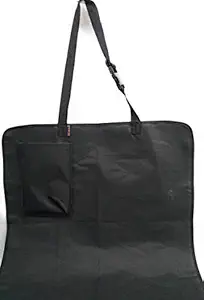 VSIX VG Denim Waterproof Car Front Seat Cover with Pocket for Pets & Puppy - Size 20 x 40 Inches, Color Black for All car Universal