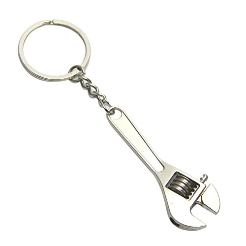 Azoraten Rollgabelschlüssel Mini Schlüsselanhänger Schlüsselanhänger Gadget Verstellbare Hand Basteln Werkzeug - 3