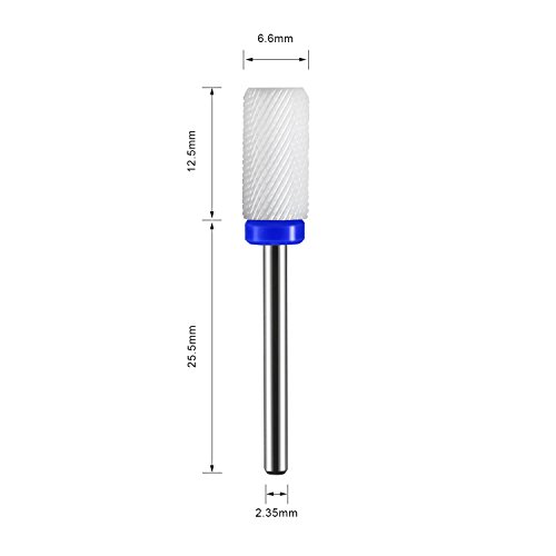 Premium Keramik Schleifkörper zylinderförmig Maniküre/Pediküre/Hornhaut Professioneller Bit Für Nagelfräser Kopf abgerundet - 5