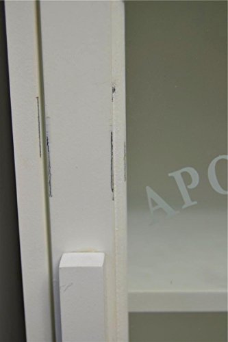 Livitat® Medizinschrank Landhaus Hausapotheke Shabby Weiß Landhaus Retro Vintage SP 56 - 5