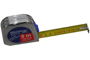 RICHTER MESSWERKZEUGE Richter Taschenrollbandmaß - Taschenbandmaß - Bandmaß 25mm breit Längen:Tachen-Rollbandmaß 33N-8m - Länge: 8m