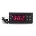 Produktbild KETOTEK Temperaturregler Digital Thermostat NTC-Sensor LED-Anzeige 220 V 12 V Mini Größe für Heim-PC Computer Weinkeller Reptilien Sämling Brauerei Fermentation Heizung Kühlung (12V)