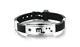 Lafeil Edelstahl Armband Wikinger Armband Männer Edelstahl Armband Schwarz Weiß Herren Pisces Armreifen Für Herren Punk Gothic