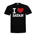 Produktbild MDMA T-Shirt I Love Satan mdma-t00151-9 Textil black / Motiv weiss Gr. XL