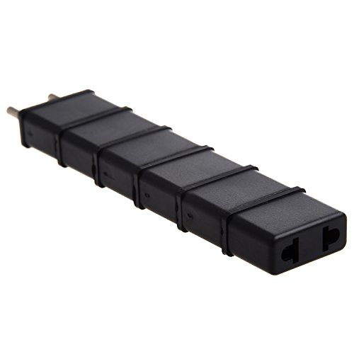 SODIAL(R) 6 Pack Amerikanisch zum Europaeischen Steckdose Adapter - 3