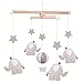 Produktbild LS-LebenStil LS Design Babyzimmer Mobile Holzmobile Holz Elefant Grau Rosa 35x35x40cm