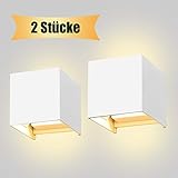 [Baumaterial mit Hochqualität] Unsere LED Außenlampe ist mit hochwertiger Aluminiumlegierung gefertigt. Super leicht und robust, wiegt nur 538g. Unsere LED Wandbeleuchtung verwendet LED COB Technik, sorgt für mehr als 10000 Stunden Lebensdauer. Der Stromversorgungsteil verfügt über einen Kurzschlussschutz-LED-Treiber, um eine sichere Nutzung zu gewährleisten.