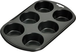 Preisvergleich Produktbild Muffin-Backform Standardgröße, 6 Loch