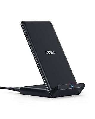 Anker PowerWave Stand - Chargeur sans Fil certifié Qi 10W pour Samsung Galaxy S9/S9+/S8/S8+/S7/S7 Edge, Compatible Standard 5W iPhone