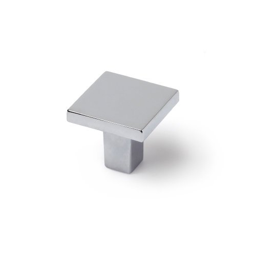 Preisvergleich Produktbild Möbelknopf quadratisch Zamak 30 mm Chrom glanz