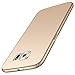 Produktbild Karomenic Plastik Hart PC Hülle kompatibel mit Samsung Galaxy S7 Schutzhülle Ultra Dünn Anti-Scratch Handyhülle Anti-Fingerabdruck Stoßdämpfend Hardcase Bumper Cover Tasche Schale,Gold