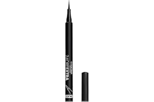 Deborah Milano - Eyeliner 24 Ore Extra, Penna per Eyeliner Waterproof a Lunga Tenuta e No Transfer, Dona un Finish Mat Preciso e Intenso agli Occhi, Nero, 1.5 gr