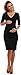 Happy Mama. Women's Maternity Jersey Baby Shower Dress. V-Neck 3/4 Sleeves. 001p (Black, 18)