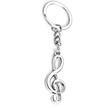 Lumanuby 1x Collier et Trousseau sac porte cl� Note de musique Mod�lisation Multifonctions Key Ring Pendentif sac � dos Keychain voiture Cadeau de No�l