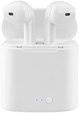 Bluetooth Earbuds, Wireless In-Ear Headphones Hands Free Noice Cancelling Headset with Portable Charger for Apple airpods, iphone X, 8, 8plus, 7, 7 plus, 6s, Samsung Galaxy S7, S8, IOS, Android Smart Phones