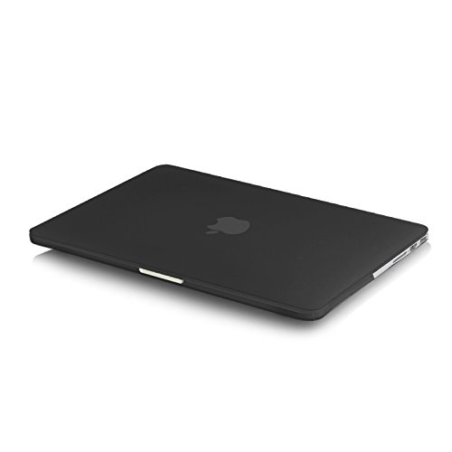 JAMMYLIZARD | Shell Cover für [ MacBook Pro 13.3″ mit Retina A1502 / A1425 ] Zweiteilige Gummierte Hülle, SCHWARZ Matt - 4