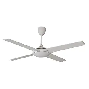 Fanzart Vienna White - Energy Efficient 4 Blade High Speed Ceiling Fan With Noiseless Powerful Motor, Energy Saving Matte White Ceiling Fan (White)