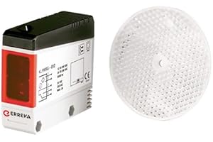 DOMO-MATIC Fotocelula ERREKA de reflexion a espejo multitension tipo carlo gavazzi para puertas y cancelas correderas portones puertas cocheras compatible todos los motores