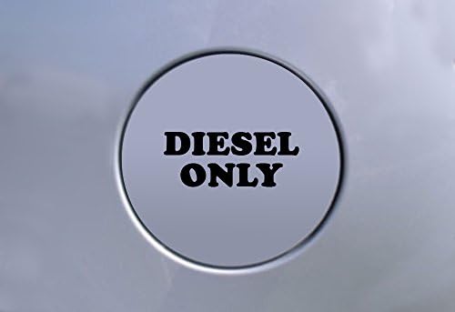 6 X DIESEL ONLY FUEL CAP STICKER / DECAL CAR VAN 4X4 FUEL DOOR STICKER