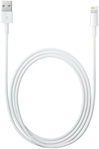 iPhone 2 Meter USB Charging Cable by Rickytech UK with 8 Pin Lightning Connector | (White - 2 Metre / 6.5 ft) | Compatible with All iPhone Models After 4s