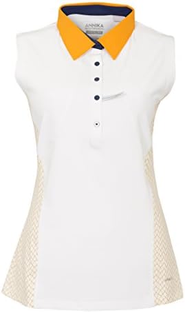 Cutter &amp; Buck Annika Laides Sleeveless Alana Polo Shirt Golf Vest Top
