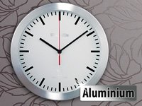 PEARL Elegante Funk-Wanduhr im Alugehäuse - 8