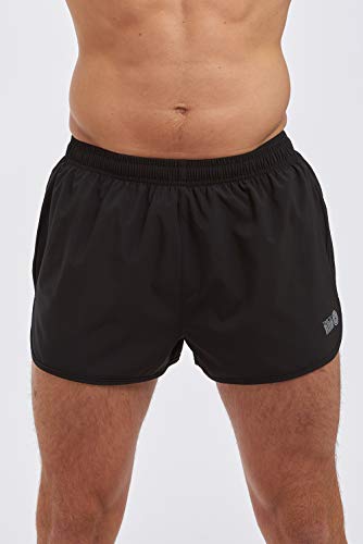 Time To Run Shorts De Course, De Gymnastique Et D'entraînement pour Hommes avec Doublure Et Pochette Zippée XL Noir