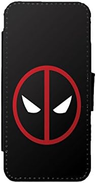 DEADPOOL DC Comics Inspired Leather Flip Phone Case Wallet Cover for iPhone &amp; Samsung (iPhone 6 / 6s)