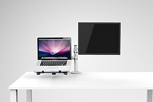 Universal Aluminium Laptop Tablet Multi Function Floor Stand Tilt Swivel Single Arm Support Holder (  Laptop & Monitor)