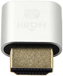 CALISTOUK WBTUO VGA Virtual Display Adapter HDMI 1.4 DDC EDID Dummy Plug Display Emulator Silver