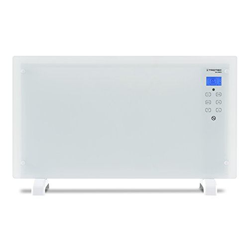 TROTEC Design-Glaskonvektor TCH 2000 E mit Frostwächter-Funktion (2000 Watt, 2 Heizstufen, Automatikbetrieb, Überhitzungsschutz, LCD-Display, Sicherheitsglas mit Touchscreen, Timer, Fernbedienung, modernes Design, Stand- oder Wandgerät) - 6