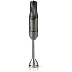 Black + Decker BXHB1000E Mixeur Plongeant, Acier inoxidable, Plastique, Noir