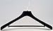 Produktbild Kleiderbuegelshop24 edler Samtkleiderbügel für Anzüge mit Steg, 48cm, schwarz, 10 Stück