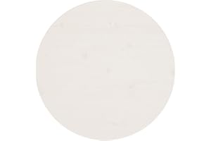 homiuse Superficie de Mesa Madera Maciza de Pino Blanco Ø60x2,5 cm Tableros Redondos Tablero Madera para Mesa Es Ideal para Mesas De Comedor Mesas De Centro Mesas De Jardín Robusta Y Duradera