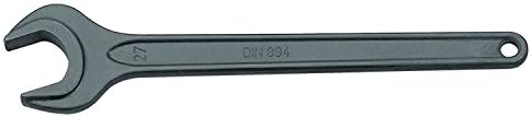 GEDORESingle Open-end Wrench, 46 mm, with Hanging Hole, high-Quality Vanadium Steel, Glare-Free Look, Steel Grey, According to DIN 894