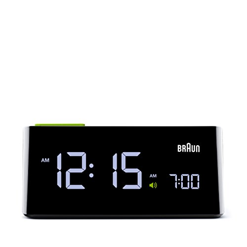 BRAUN ALARM CLOCK BLACK INCL. DC ADAPTOR 220VOLT