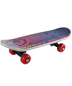 Maple, Wooden Bikes Running Playing Skateboard for Kids Age 3-12 Years (Random Colour, 23.5 x 6 inch)