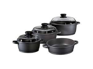 Berndes Topfset Bonanza 4-teilig, 074088 Kochtopf mit