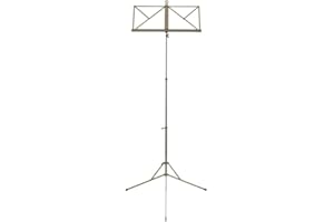 GEWA Leggio Wittner 961a, nichelato, altezza di montaggio 48-114 cm, compatto e pieghevole, Made in Germany