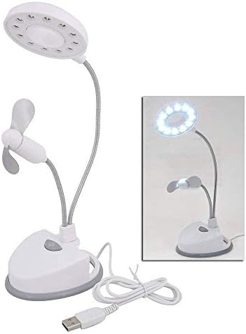 Limra 2-in1 LED Desk Table/Study Table Lamp with Fan Works on Batteries and USB USB LED Table Lamp Eye Protection with Mini Fan for Study Reading Children Desk Lights Night Light Table Lamp